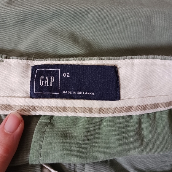 GAP Green Cotton Utility Shorts Size 2 - Picture 7 of 8